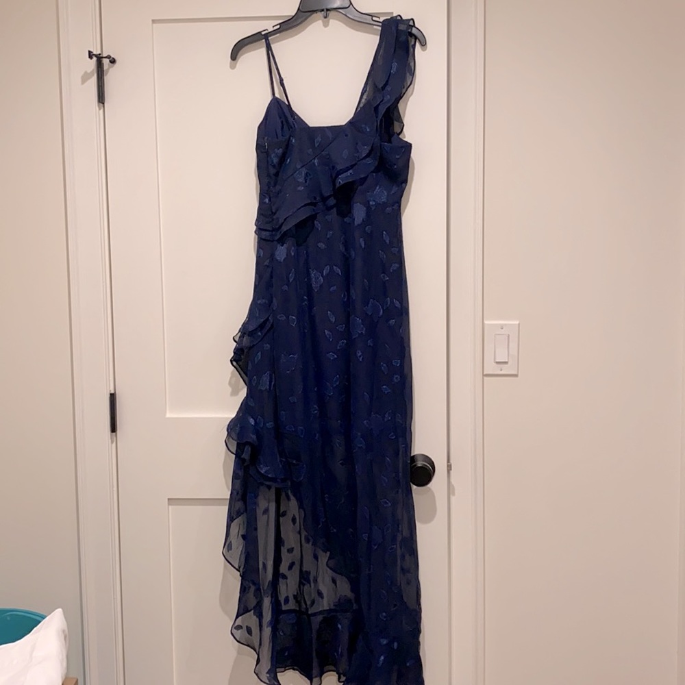 Navy blue LuLus floral dress
